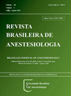 Revista Brasileira de Anestesiologia雜志封面